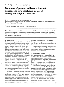 Detection of picosecond laser pulses with nanosecond time