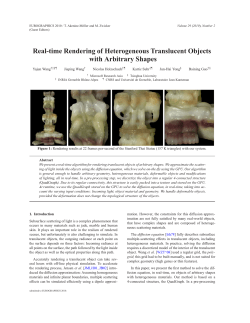 Real-time Rendering of Heterogeneous Translucent Objects with