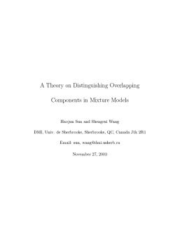 A Theory on Distinguishing Overlapping Components in Mixture