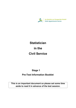 Statistician in the Civil Service