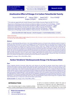 Ameliorative Effect of Omega-3 in Carbon Tetrachloride Toxicity