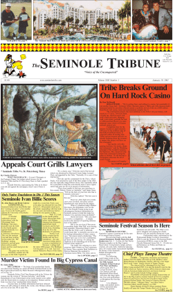 seminole tribune - Seminole Tribe of Florida