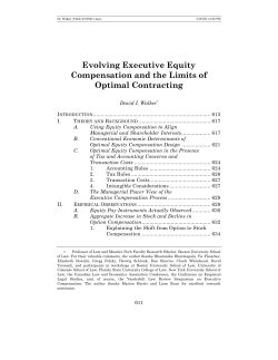 Evolving Executive Equity Compensation and the Limits of Optimal