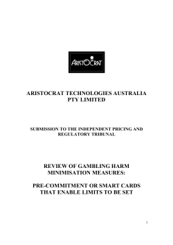 pre-commitment or smart cards that