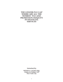 The Gender Pay Gap