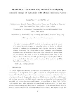 Dirichlet-to-Neumann map method for analyzing periodic arrays of