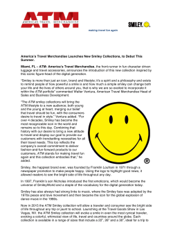 America`s Travel Merchandise Launches New Smiley Collections, to