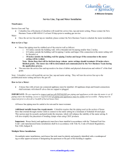 service and meter guidelines