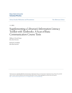 A Scan of Basic Communication Course Texts