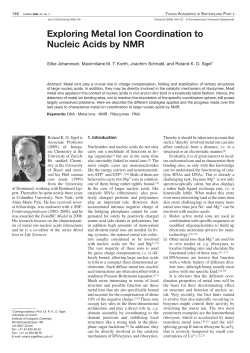 Exploring Metal Ion Coordination to Nucleic Acids