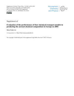 Supplement - Atmos. Chem. Phys