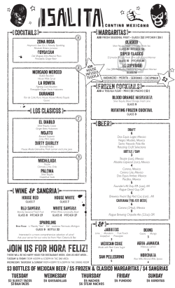 Join us for hOrA FeliZ!