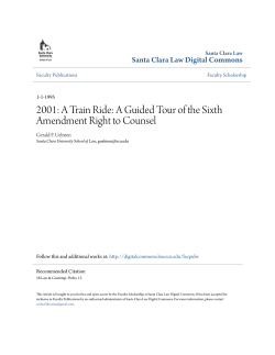 A Train Ride: A Guided Tour of the Sixth Amendment Right to Counsel