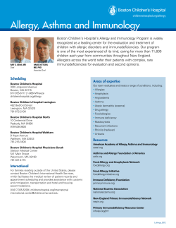 Allergy, Asthma and Immunology