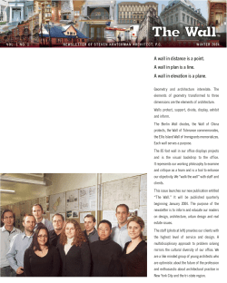 A wall in distance is a point. A wall in plan is a line. A wall in