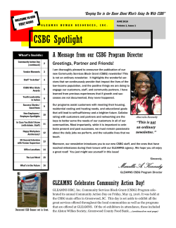 June 2016 News Letter