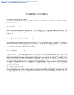 Flat band voltage definition