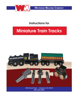 Flyer Train Tracks - Whiteside Machine Company