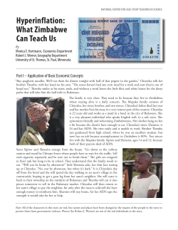 Hyperinflation: What Zimbabwe Can Teach Us