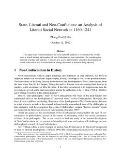 State, Literati and Neo-Confucians