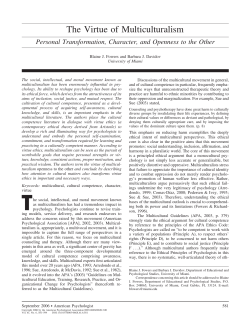 The Virtue of Multiculturalism