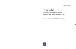 Fit for Duty? Evaluating the Physical Fitness Requirements of