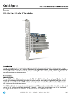 PCIe Solid State Drives for HP Workstations