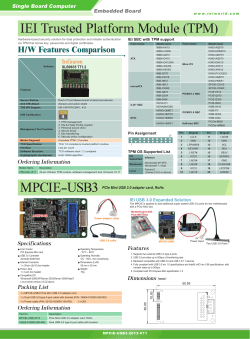 IEI Trusted Platform Module (TPM) MPCIE-USB3