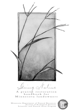 A prairie restoration handbook for Minnesota
