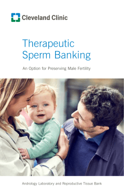 Therapeutic Sperm Banking