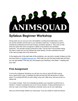 Syllabus Beginner Workshop