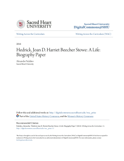 Hedrick, Joan D. Harriet Beecher Stowe: A Life