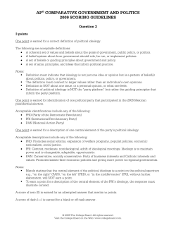 AP&reg; COMPARATIVE GOVERNMENT AND POLITICS 2009