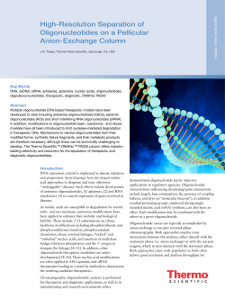 High-Resolution Separation of Oligonucleotides on a Pellicular