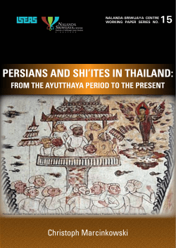 persians and shi`ites in thailand