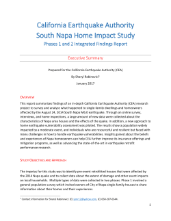 Executive Summary  - California Earthquake Authority