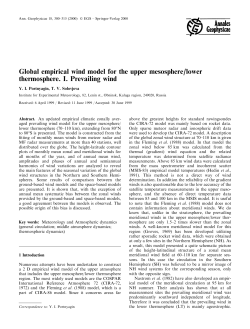 Global empirical wind model for the upper mesosphere/lower