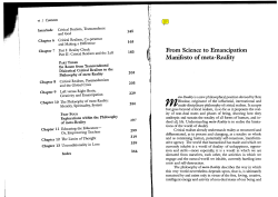 From Science to Emancipation Manifesto of meta
