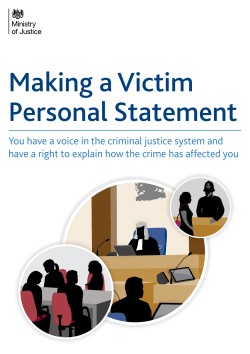 Making a Victim Personal Statement