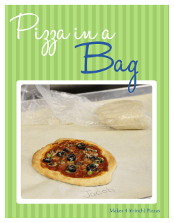 Pizza in a Bag