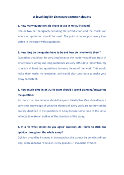 A-level English Literature common doubts
