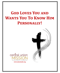 God Loves You and Wants You To Know Him Personally!