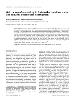Gain or loss of aromaticity in Diels