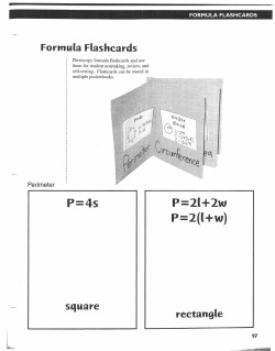 P=4s P=21+2w P=2(I+w)