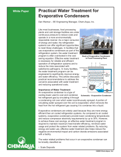 Practical Water Treatment for Evaporative Condensers - Chem-Aqua