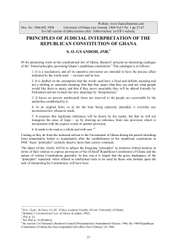 principles of judicial interpretation of the republican constitution of