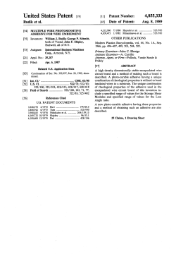 Multiple wire photosensitive adhesive for wire embedment