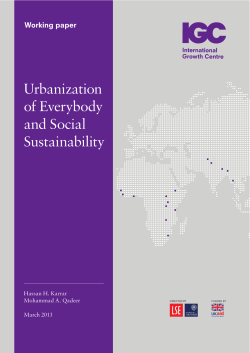 Urbanization of Everybody and Social Sustainability