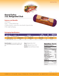 Ground Turkey | 3 Lb. Chub