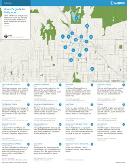 A local`s guide to Hollywood